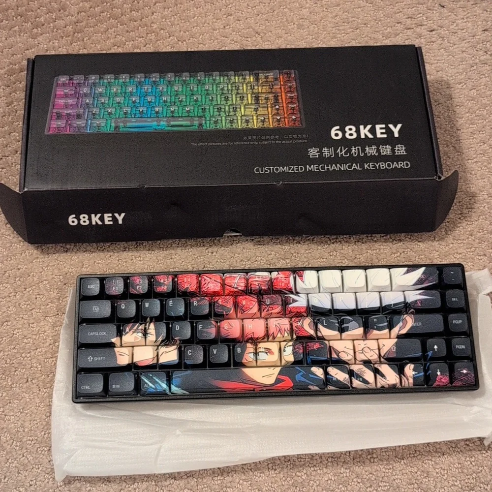 Custom Anime Design Gaming Keyboard NWT